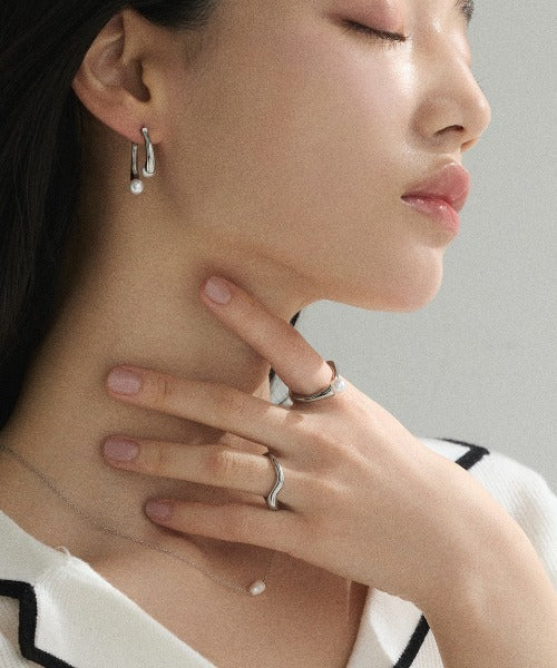 ciite' シーテ ピアス（両耳用） 【 金属アレルギー対応 】 ニュアンスパールピアス サージカルステンレス (両耳用)