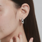 ciite' シーテ ピアス（両耳用） 【 金属アレルギー対応 】 ぷっくりピアス サージカルステンレス (両耳用) シルバー FREE