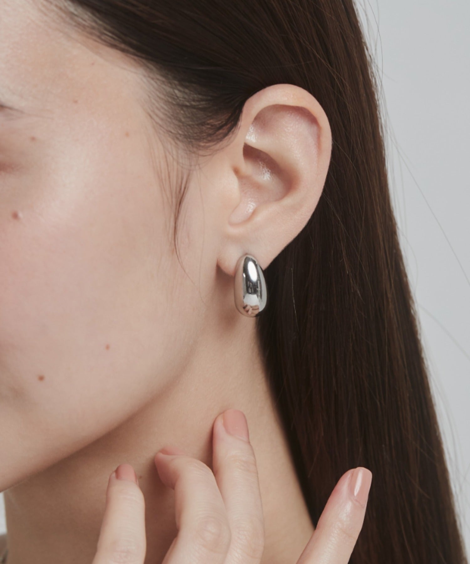 ciite' シーテ ピアス（両耳用） 【 金属アレルギー対応 】 ぷっくりピアス サージカルステンレス (両耳用) シルバー FREE