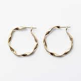 ciite' シーテ ピアス（両耳用） ねじりフープピアス (両耳用)