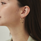 ciite' シーテ ピアス（両耳用） ねじりフープピアス (両耳用)