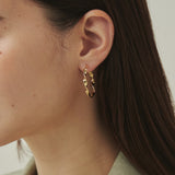 ciite' シーテ ピアス（両耳用） ねじりフープピアス (両耳用)