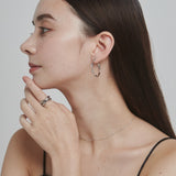 ciite' シーテ ピアス（両耳用） ねじりフープピアス (両耳用)