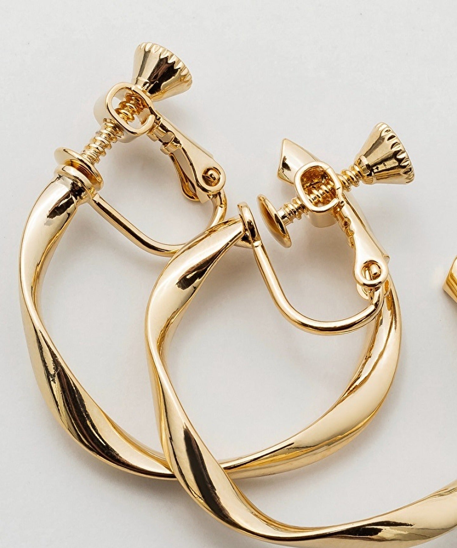 ciite' シーテ イヤリング ねじりフープイヤリング (両耳用)