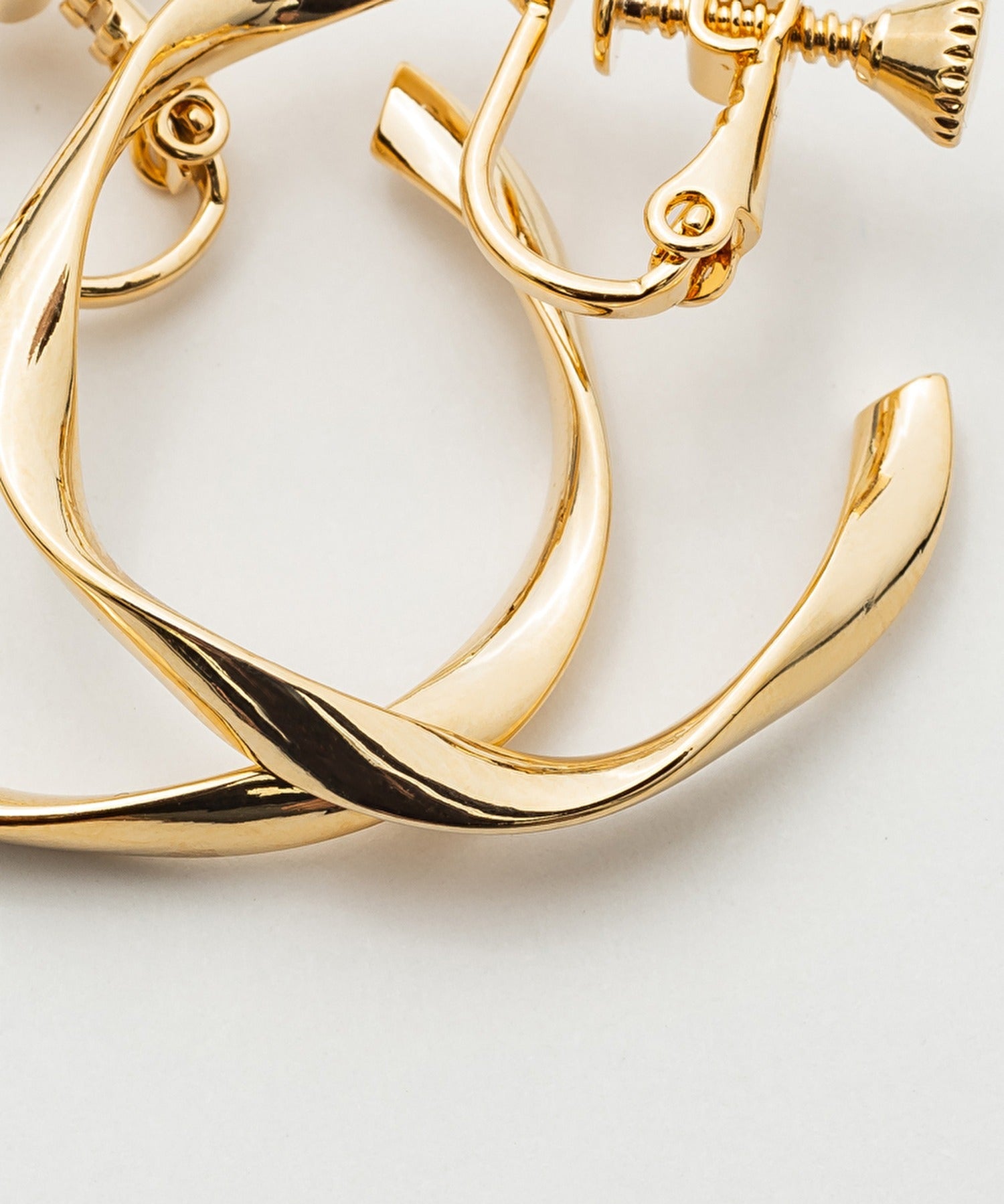 ciite' シーテ イヤリング ねじりフープイヤリング (両耳用)