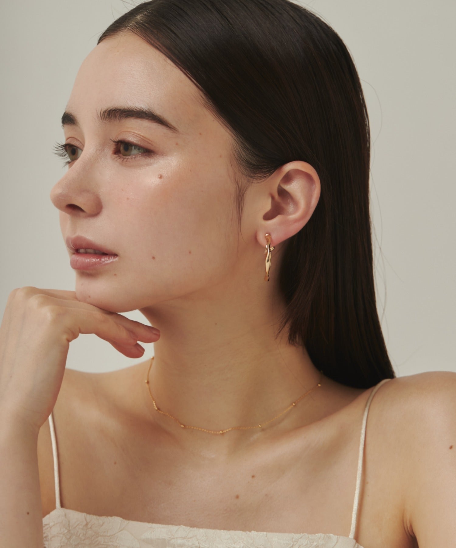 ciite' シーテ イヤリング ねじりフープイヤリング (両耳用)