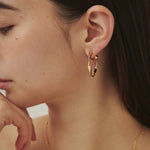 ciite' シーテ イヤリング ねじりフープイヤリング (両耳用)