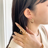 ciite' シーテ イヤリング ねじりフープイヤリング (両耳用)