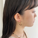 ciite' シーテ イヤリング ねじりフープイヤリング (両耳用)