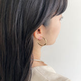 ciite' シーテ イヤリング ねじりフープイヤリング (両耳用)