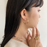 ciite' シーテ イヤリング ねじりフープイヤリング (両耳用)