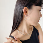 ciite' シーテ イヤリング ねじりフープイヤリング (両耳用)