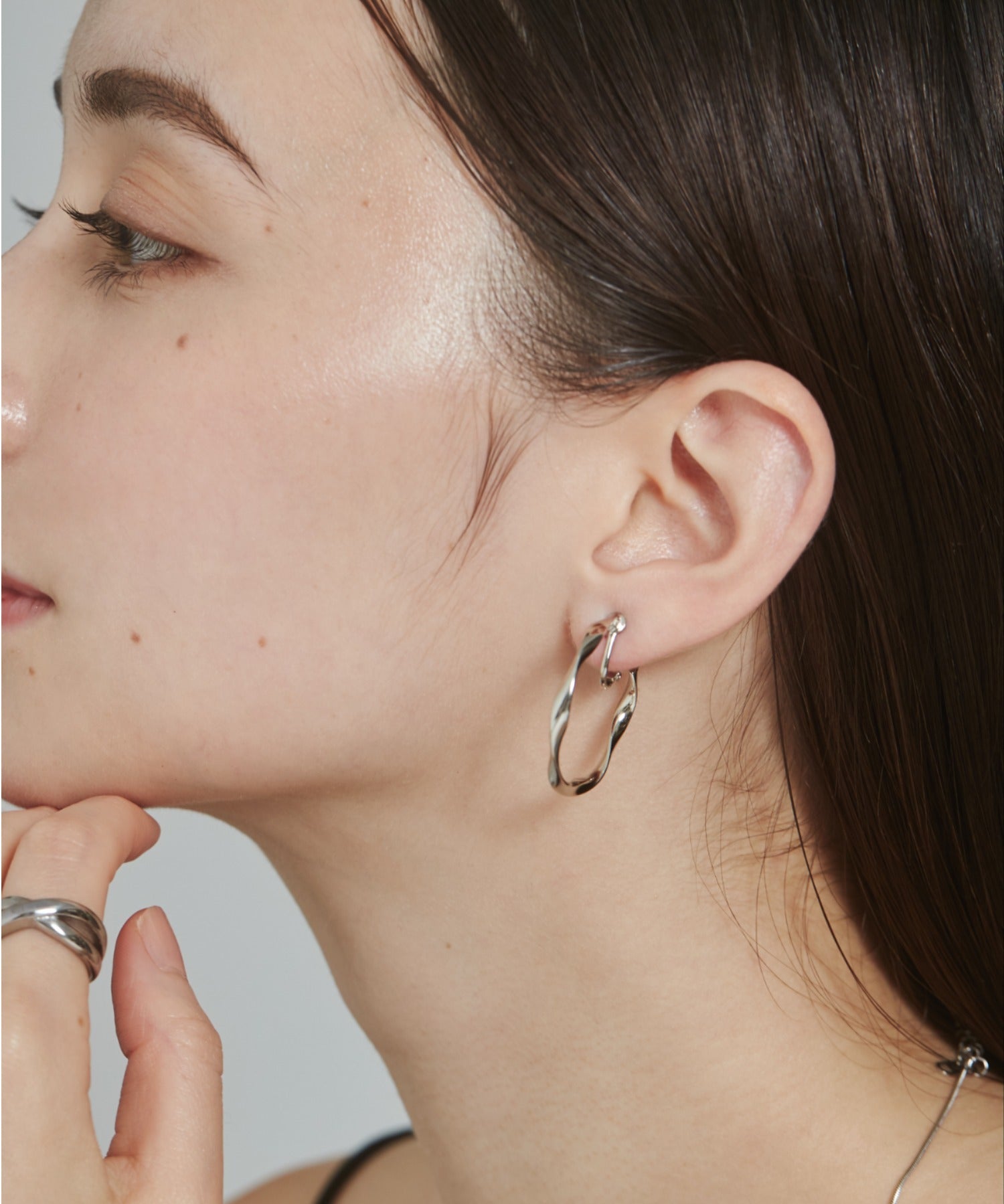 ciite' シーテ イヤリング ねじりフープイヤリング (両耳用)