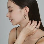 ciite' シーテ イヤリング ねじりフープイヤリング (両耳用)