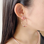 ciite' シーテ イヤリング ねじりフープイヤリング (両耳用)