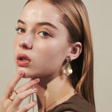 ciite' シーテ イヤリング ヘンケイプレート イヤリング (両耳用)