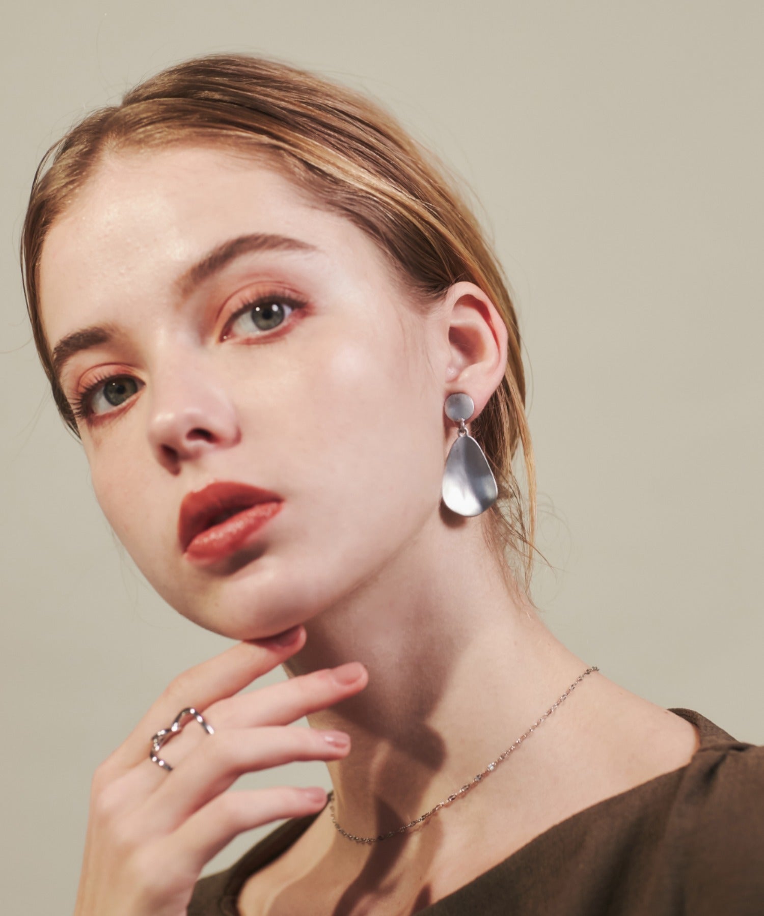 ciite' シーテ イヤリング ヘンケイプレート イヤリング (両耳用)