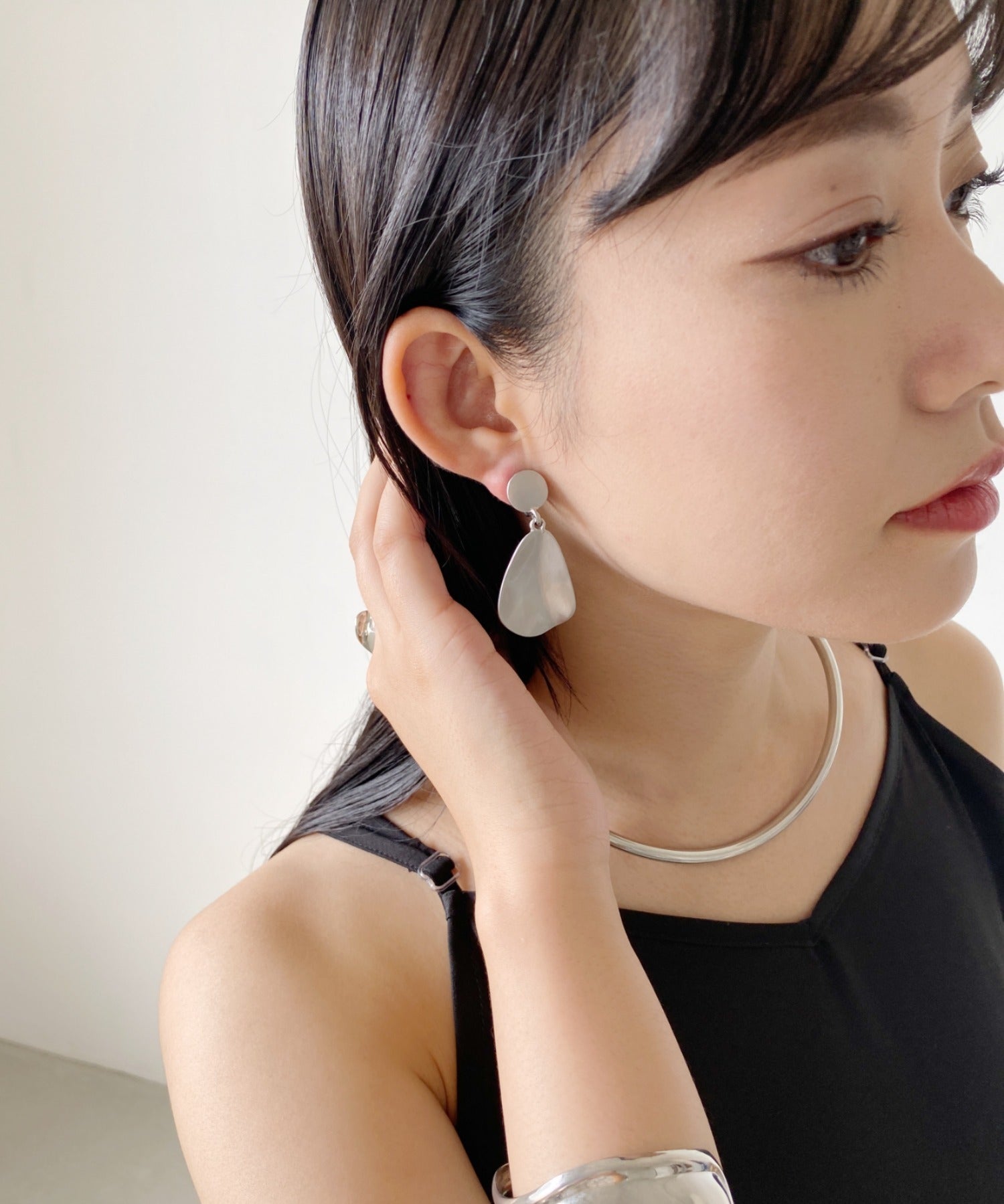 ciite' シーテ イヤリング ヘンケイプレート イヤリング (両耳用)