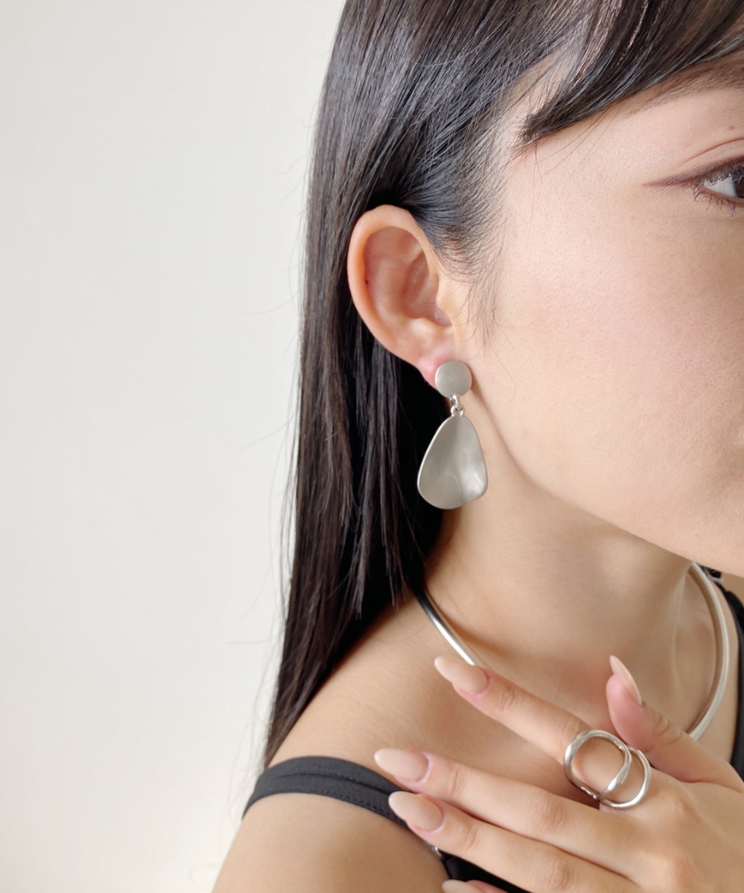 ciite' シーテ イヤリング ヘンケイプレート イヤリング (両耳用)