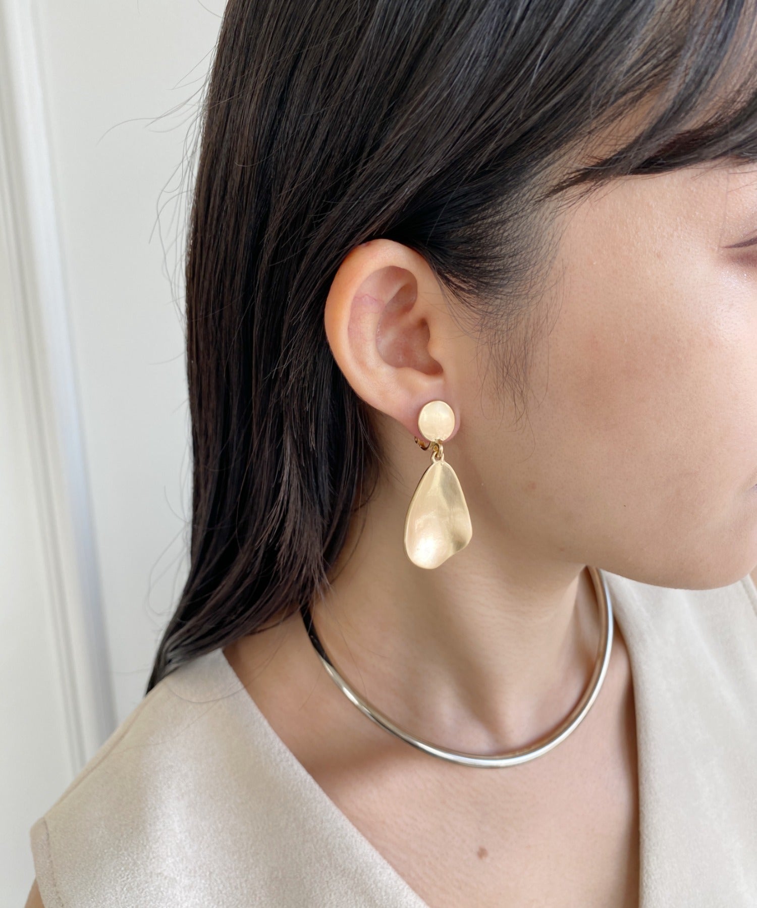 ciite' シーテ イヤリング ヘンケイプレート イヤリング (両耳用)