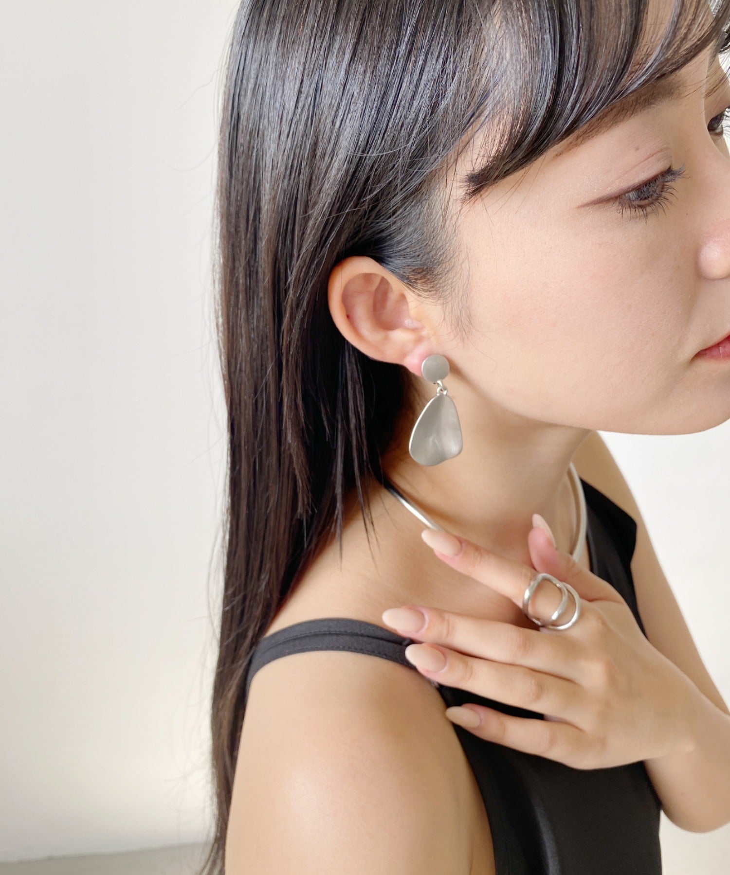 ciite' シーテ イヤリング ヘンケイプレート イヤリング (両耳用)