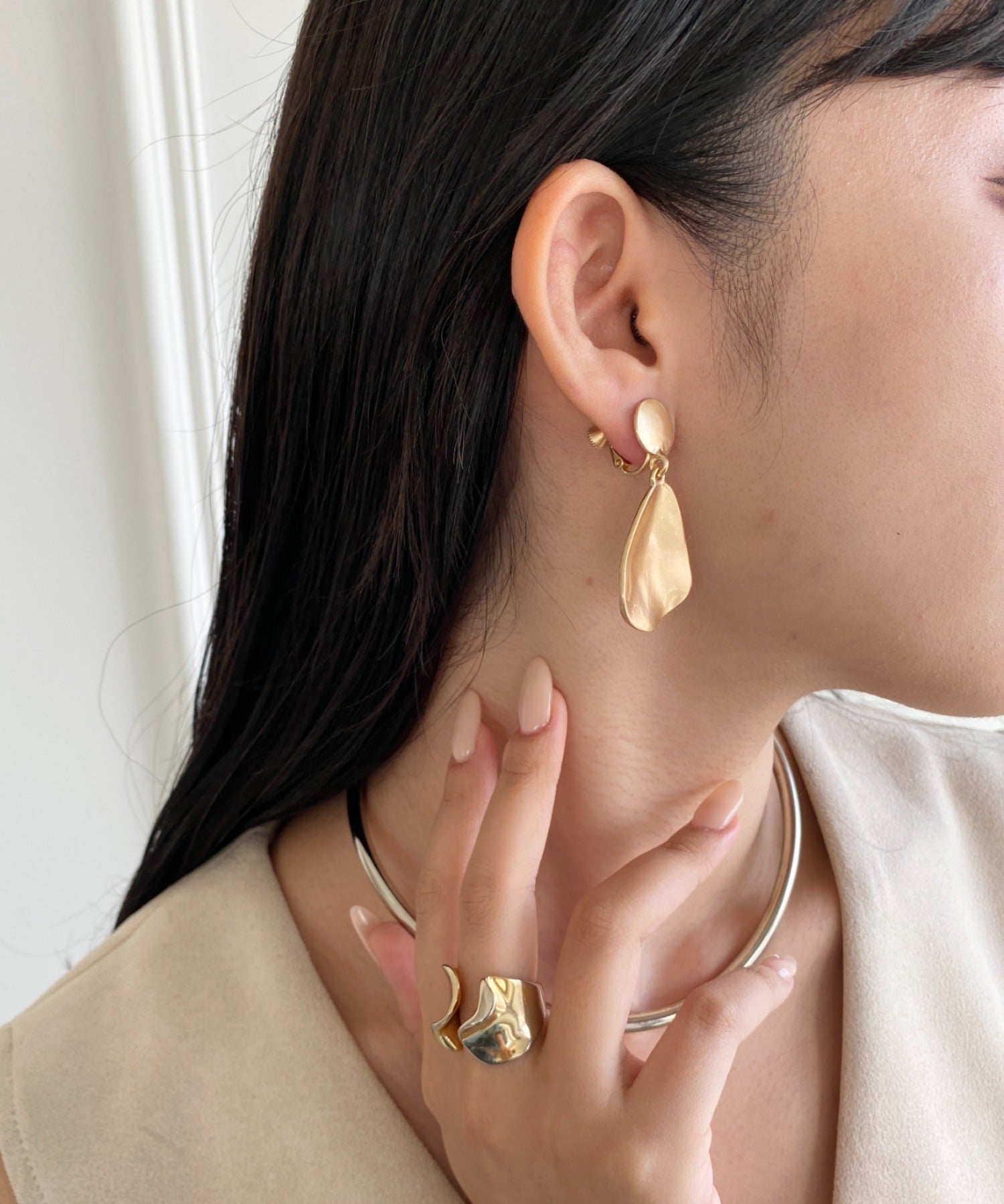 ciite' シーテ イヤリング ヘンケイプレート イヤリング (両耳用)