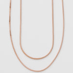 ciite' シーテ ネックレス simple double snake necklace / シンプル2連スネークネックレス