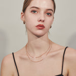 ciite' シーテ ネックレス simple double snake necklace / シンプル2連スネークネックレス