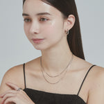 ciite' シーテ ネックレス simple double snake necklace / シンプル2連スネークネックレス