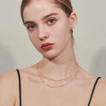 ciite' シーテ ネックレス simple double snake necklace / シンプル2連スネークネックレス