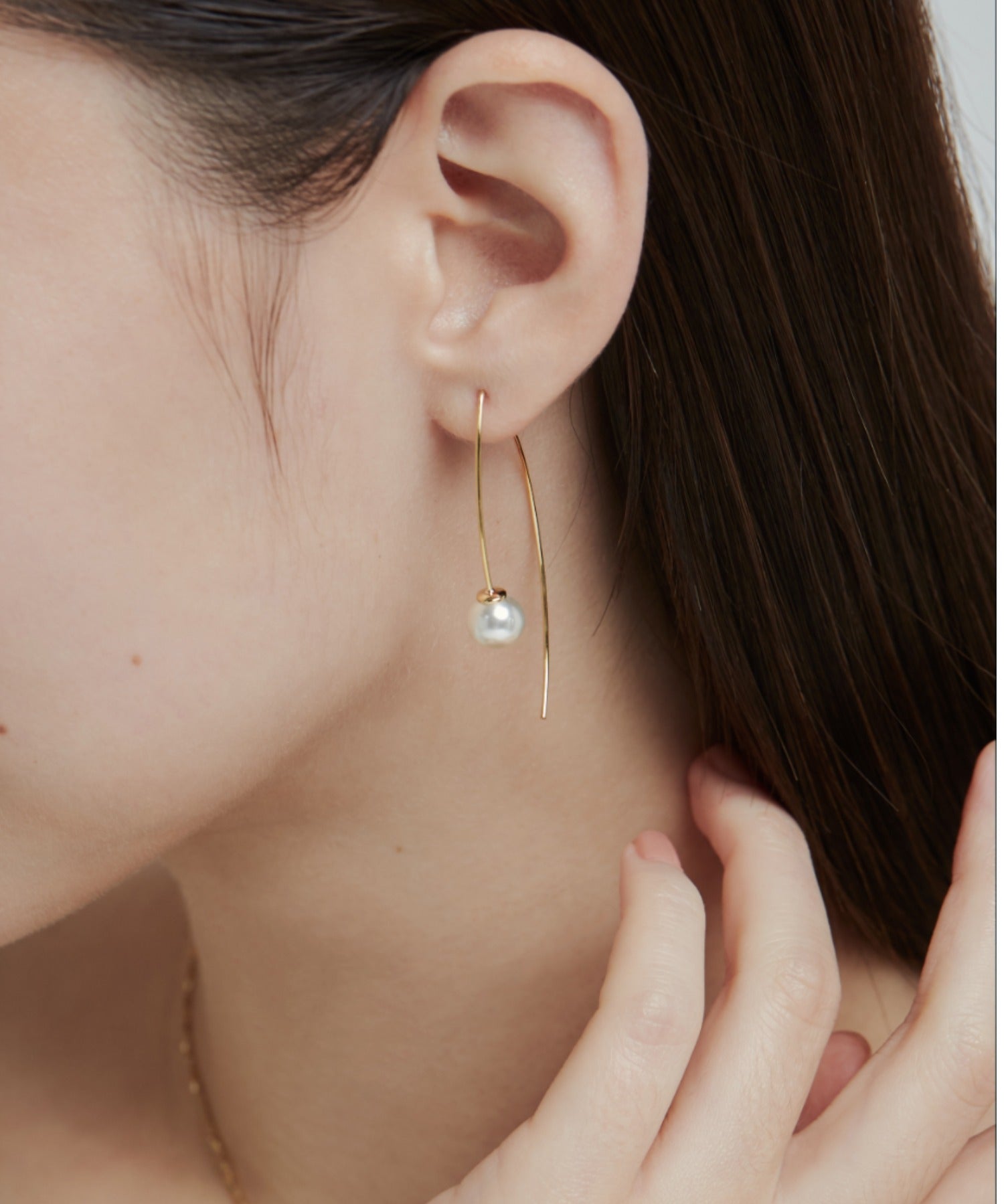 ciite' シーテ ピアス（両耳用） パールフックピアス (両耳用) ゴールド FREE