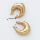 ciite' シーテ ピアス（両耳用） マットドロップフープピアス (両耳用)