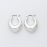 ciite' シーテ ピアス（両耳用） マットドロップフープピアス (両耳用)