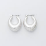 ciite' シーテ ピアス（両耳用） マットドロップフープピアス (両耳用)