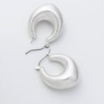 ciite' シーテ ピアス（両耳用） マットドロップフープピアス (両耳用)