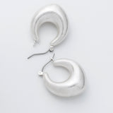 ciite' シーテ ピアス（両耳用） マットドロップフープピアス (両耳用)