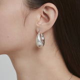 ciite' シーテ ピアス（両耳用） マットドロップフープピアス (両耳用)