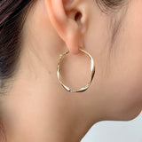 ciite' シーテ ピアス（両耳用） ねじりピアス × パールピアス 3ピアスセット (両耳用)