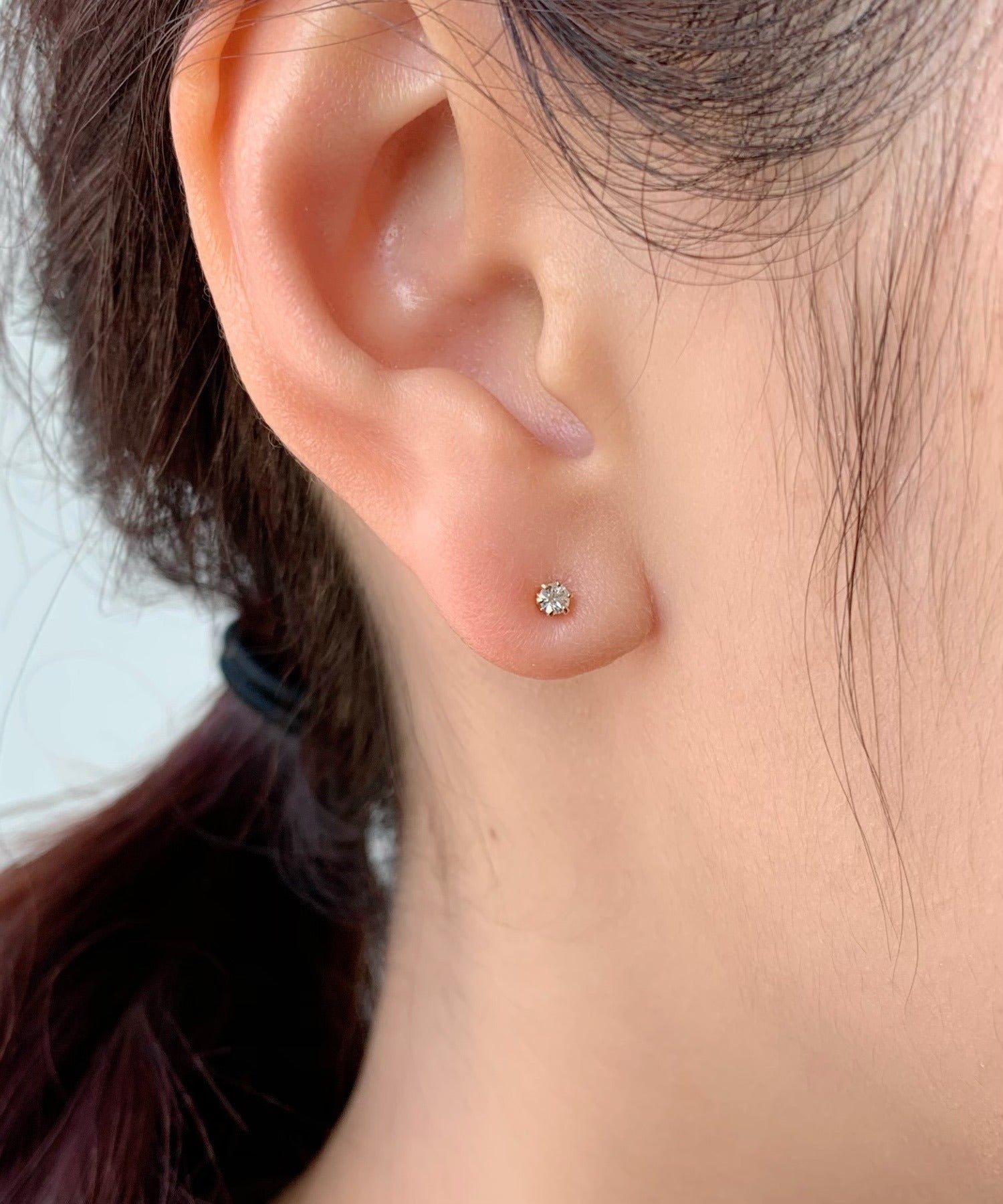 ciite' シーテ ピアス（両耳用） ねじりピアス × パールピアス 3ピアスセット (両耳用)