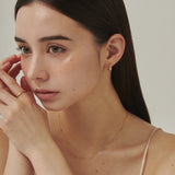 ciite' シーテ ピアス（両耳用） ドロップフープピアス / drop hoop pierce (両耳用)