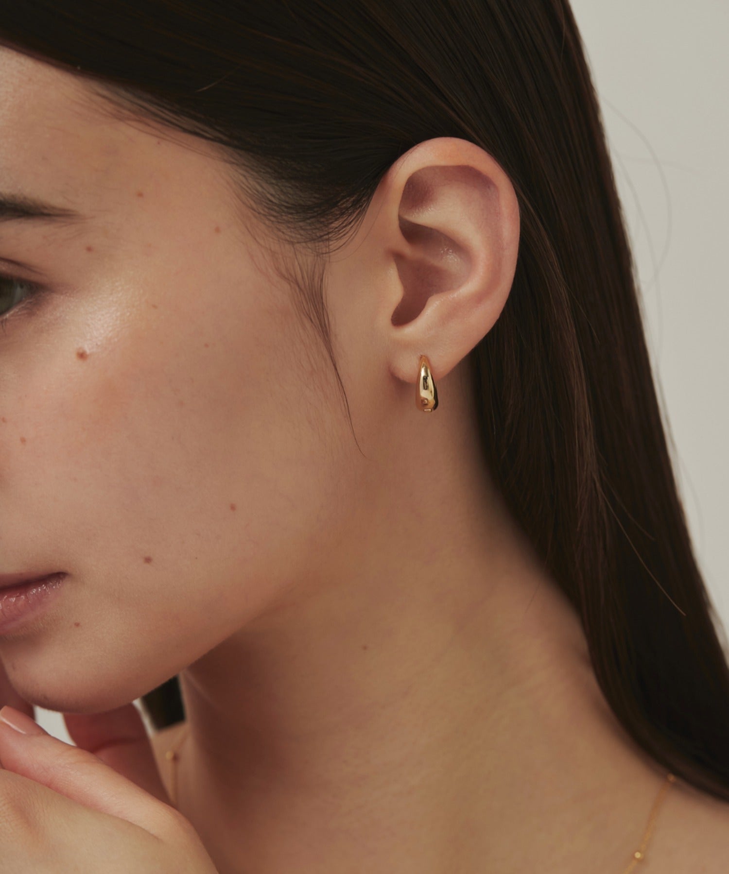 ciite' シーテ ピアス（両耳用） ドロップフープピアス / drop hoop pierce (両耳用)