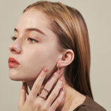 ciite' シーテ ピアス（両耳用） ドロップフープピアス / drop hoop pierce (両耳用)