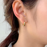ciite' シーテ ピアス（両耳用） ドロップフープピアス / drop hoop pierce (両耳用)