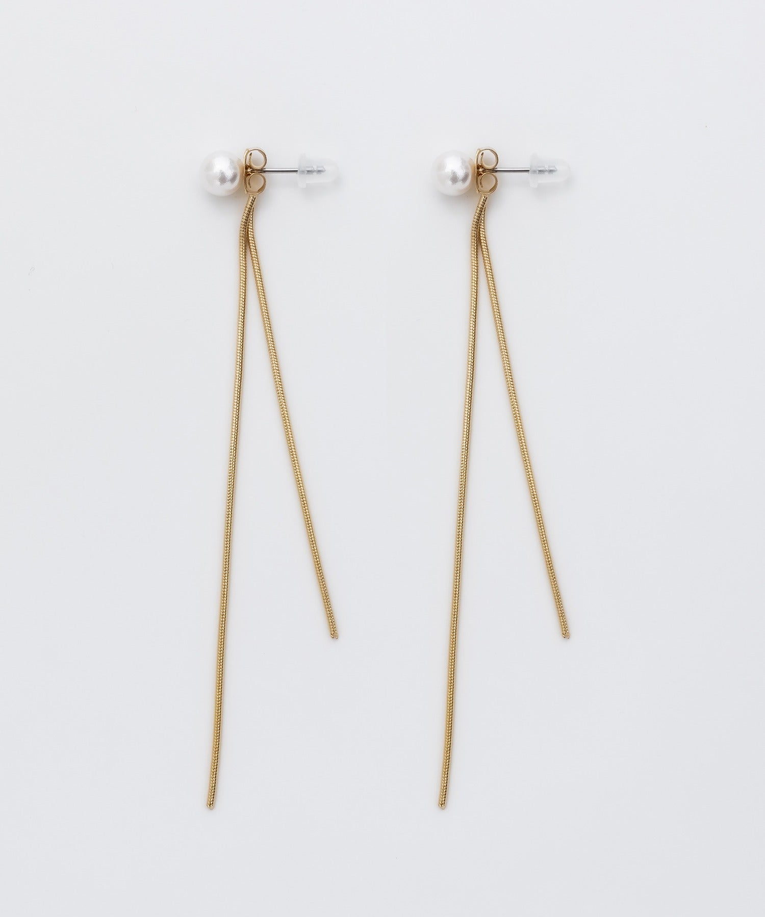 ciite' シーテ ピアス（両耳用） チェーンパールピアス (両耳用)