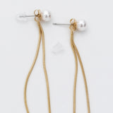 ciite' シーテ ピアス（両耳用） チェーンパールピアス (両耳用)