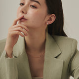 ciite' シーテ ピアス（両耳用） チェーンパールピアス (両耳用)