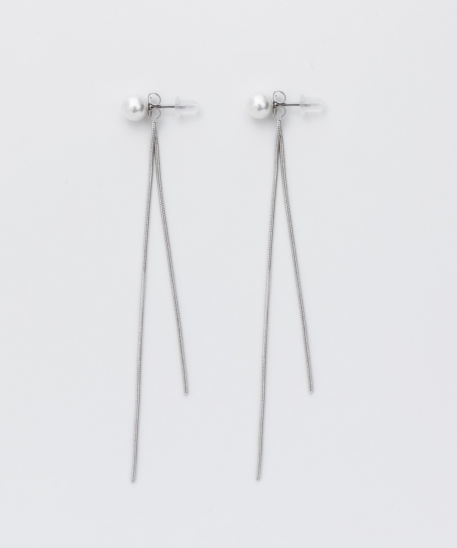 ciite' シーテ ピアス（両耳用） チェーンパールピアス (両耳用)