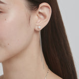 ciite' シーテ ピアス（両耳用） チェーンパールピアス (両耳用)