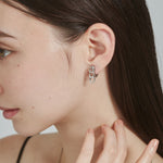 ciite' シーテ イヤリング 【 金属アレルギー対応 】 チェーンモチーフ イヤリング サージカルステンレス (両耳用) シルバー FREE