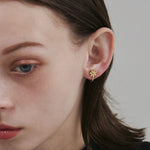 ciite' シーテ イヤリング 【 金属アレルギー対応 】 フラワーモチーフ イヤリング サージカルステンレス (両耳用)